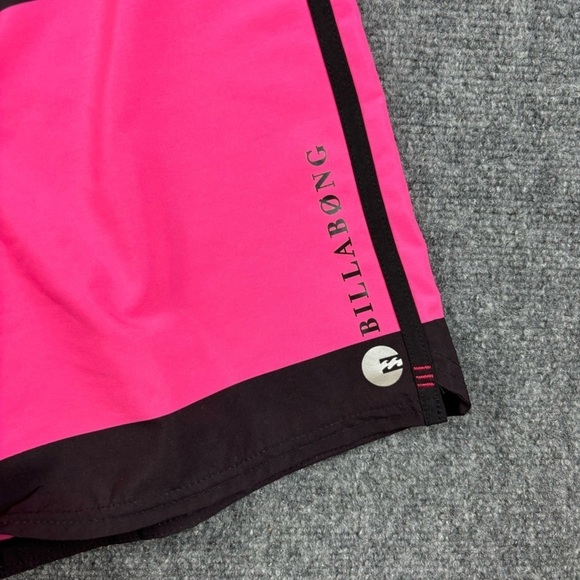 BILLABONG Men’s Platinum Recycler PX2 Pink/Maroon Swim Trunks Shorts size: 36 - Picture 3 of 10